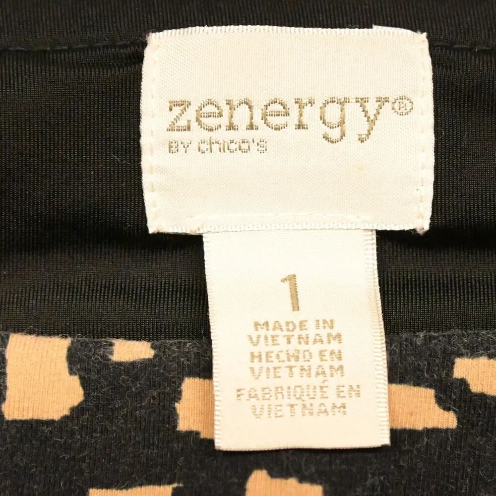 Zenergy‎ by Chico's Geometric Ankle Leggings Size 1 US 8 30x27.5